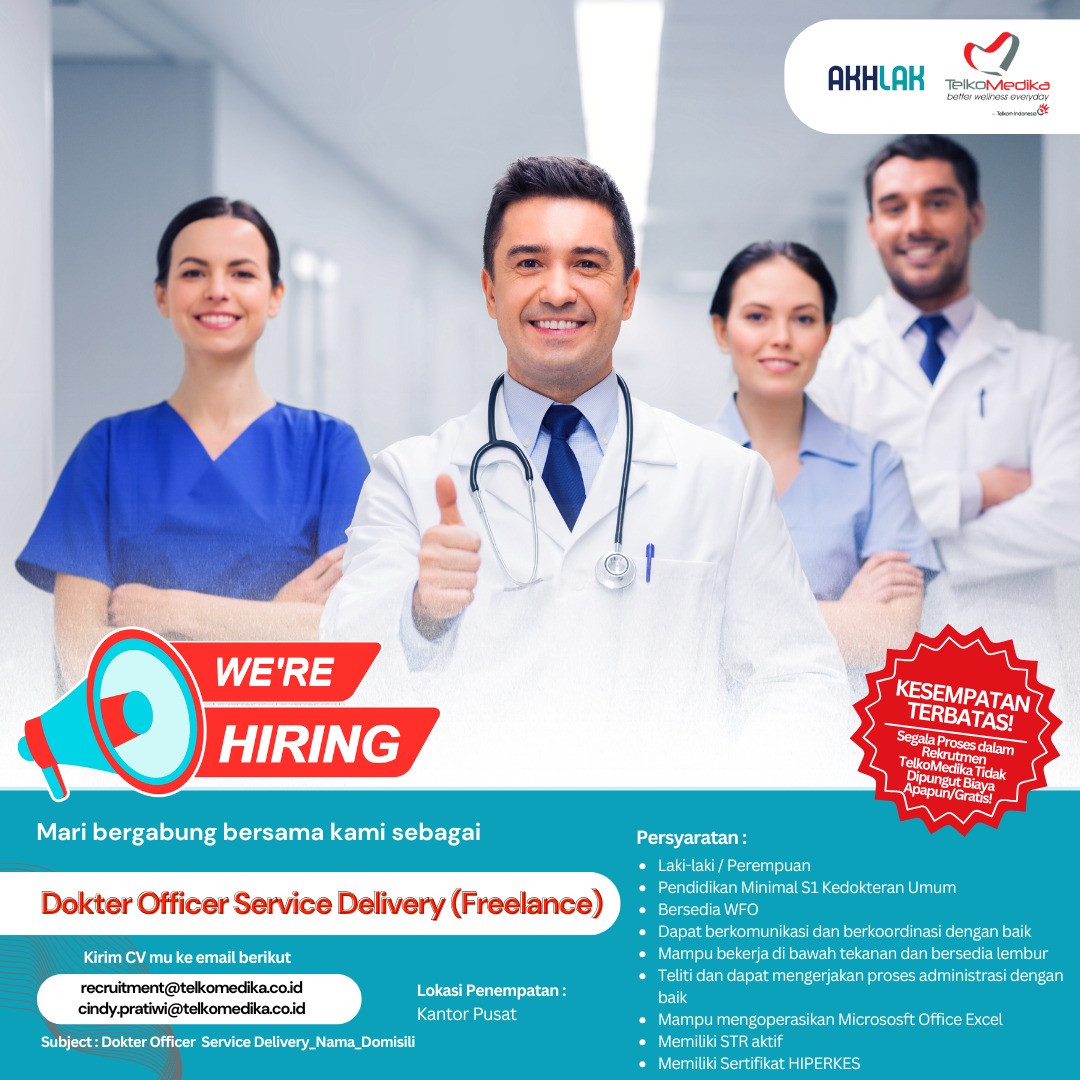 Dokter Officer Service Delivery (Freelance)